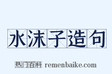 水沫子造句是什么意思的图片